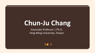 Chun-Ju Chang - An Accomplished Biologist