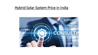 Hybrid Solar System Price in India