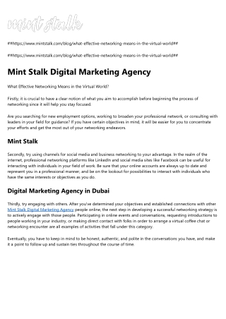 Digital Marketing Agency in Dubai