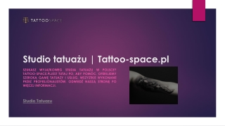 Studio tatuażu | Tattoo-space.pl