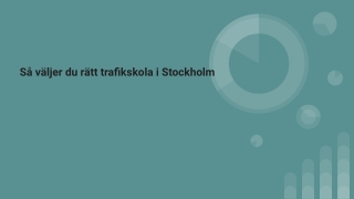 Så väljer du rätt trafikskola i Stockholm