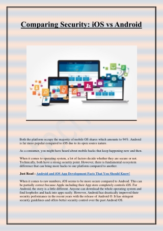 Comparing Security- iOS vs Android