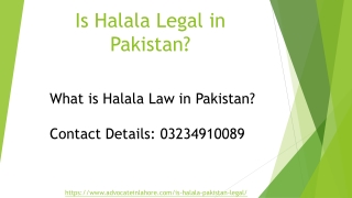 Is Halala Legal in Pakistan