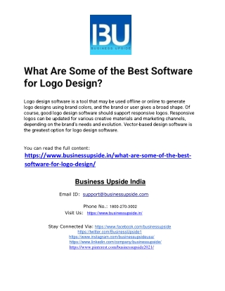 What Are Some of the Best Software for Logo Design