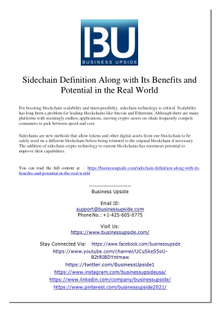 Sidechain Definition Along with Its Benefits and Potential in the Real World
