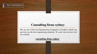 Consulting firms sydney | Interharex