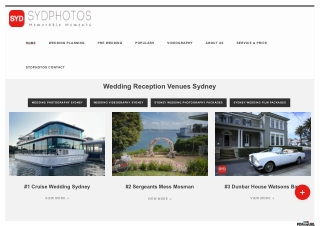 Sydney Wedding reception venues