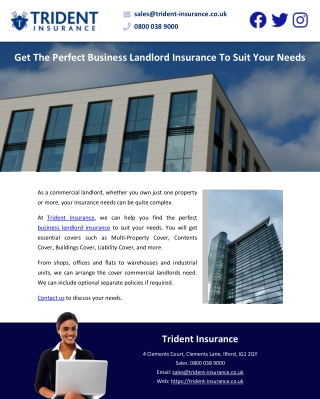 Get The Perfect Business Landlord Insurance To Suit Your Needs