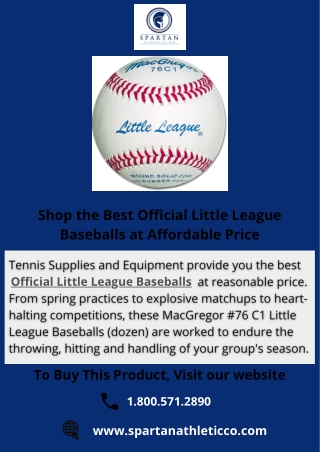 Shop the Best Official Little League Baseballs at Affordable Price