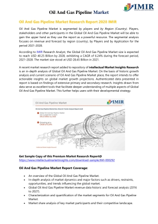 Demand of Oil And Gas Pipeline Market is Growing atva CAGR of 6.24%.
