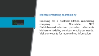 Kitchen Remodeling Scarsdale Ny  Rajkitchenandbath.com