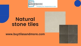 Natural stone tiles