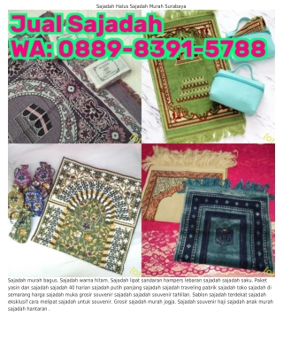 ౦889~8391~5788 (WA) Sajadah Dewasa Souvenir Sajadah