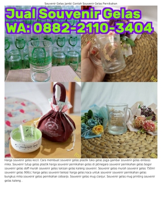 Ö88ᒿ•ᒿllÖ•3ㄐÖㄐ (WA) Souvenir Gelas Rembang Gelas Souvenir Murah Nganjuk