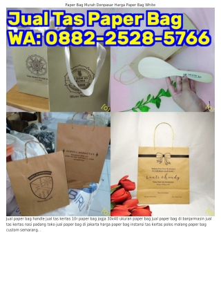 Ô882.2528.5ᜪ66 (WA) Paper Bag Murah Eco Friendly Tas Kertas Murah Anti Air