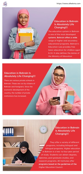 Education in Bahrain Is Absolutely Life Changing!!!