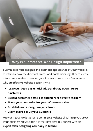 Why Is eCommerce Web Design Important?