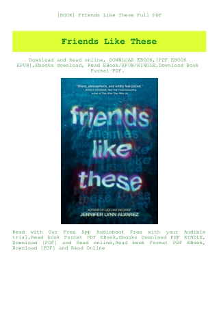 [BOOK] Friends Like These Full PDF