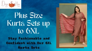 Plus Size Kurta Sets up to 6XL - Desinoor