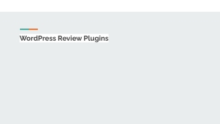 WordPress Review Plugins For Your Website