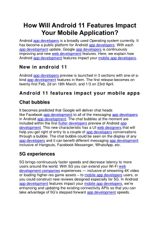 How Will Android 11 Features Impact Your Mobile Application (2)