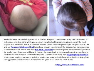 Newborn Misshapen Head & Plagiocephaly Treatment UK