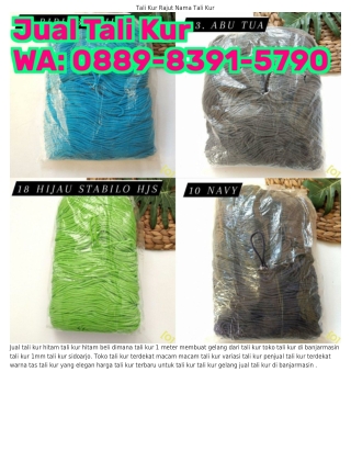 O889·839I·5ᜪ9O (WA) Tali Kur Di Malang Harga Tali Kur 1 Meter