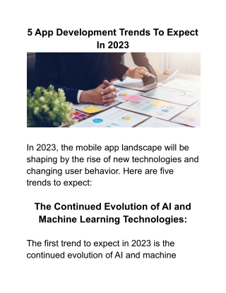 5 App Development Trends To Expect In 2023