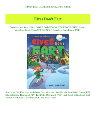 EPUB$ Elves Don't Fart [EBOOK EPUB KIDLE]