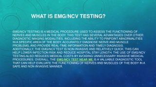 What is EMGNCV Testing