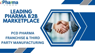 Pharma B2b Marketplace | Leads Generation | ePharmaLeads