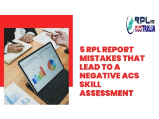 5 RPL Report Mistakes That Lead To A Negative ACS Skill Assessment