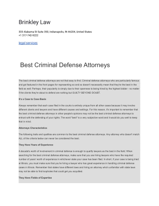 Brinkley Law