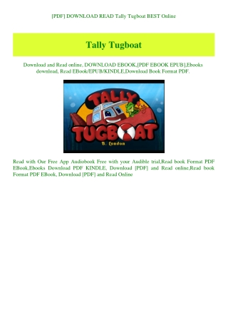 [PDF] DOWNLOAD READ Tally Tugboat BEST Online