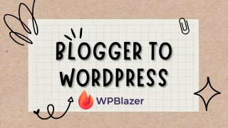 Blogger to WordPress