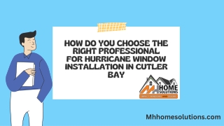 How Do You Choose The Right Professional For Hurricane Window Installation In Cutler Bay