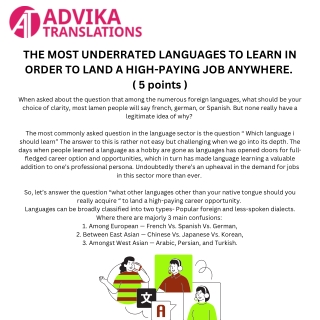 THE MOST UNDERRATED LANGUAGES TO LEARN IN ORDER TO LAND A HIGH-PAYING JOB ANYWHE