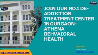 Join Our No.1  De-Addiction Treatment Center in Gurgaon