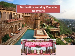 Top Wedding Venues In Neemrana