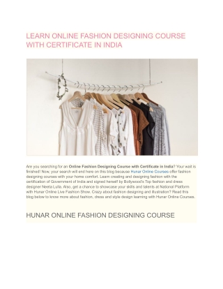 LEARN ONLINE FASHION DESIGNING COURSE WITH CERTIFICATE IN INDIA (1)