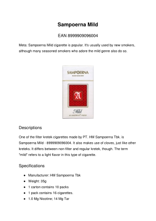 Sampoerna A Mild