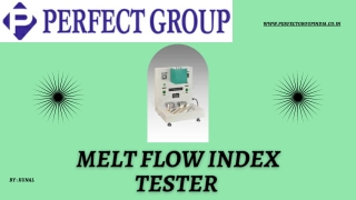 Melt flow index tester | Perfectgroupindia