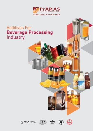 Additives for Beverages processing Industry