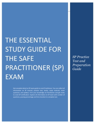 The Essential Study Guide for the SAFe Practitioner (SP) Exam
