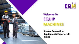 Power Generation Equipments Exporters In China