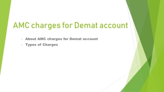 Lowest AMC Charges For Demat Account | Motilal Oswal