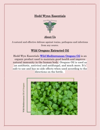 Oregano Oil