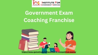 Government exam coaching franchise