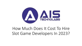 How Much Does It Cost To Hire Slot Mobile Game Developers In 2023