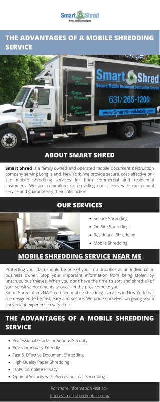 The Advantages of a Mobile Shredding Service